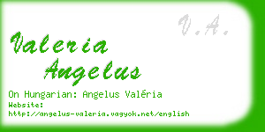 valeria angelus business card